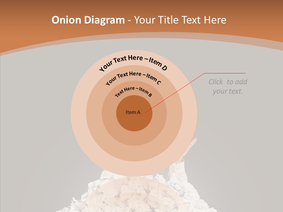 Holding Pile White PowerPoint Template