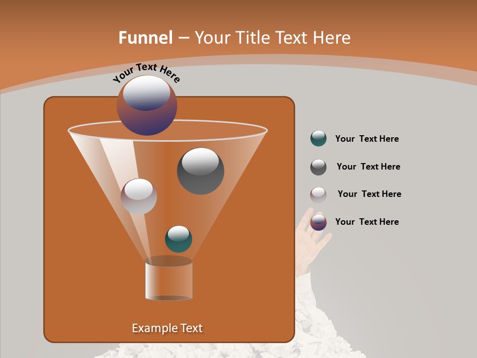 Holding Pile White PowerPoint Template