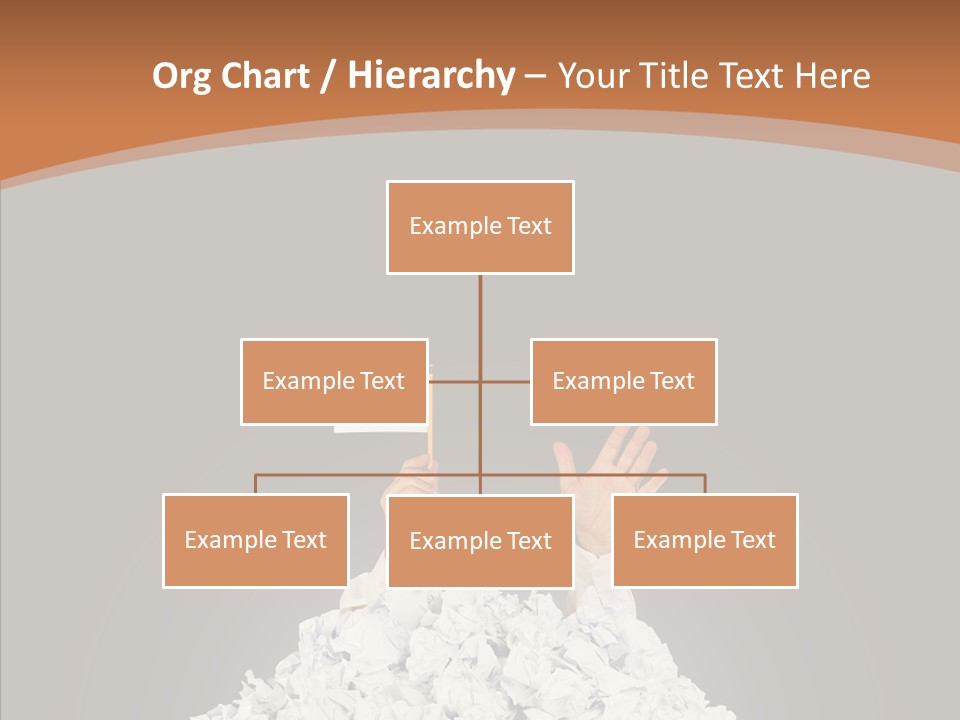 Holding Pile White PowerPoint Template