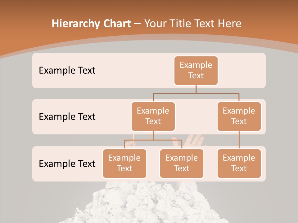 Holding Pile White PowerPoint Template