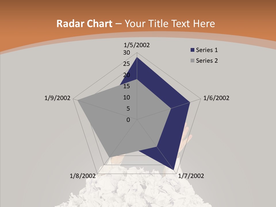 Holding Pile White PowerPoint Template