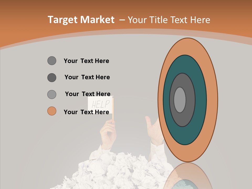 Holding Pile White PowerPoint Template