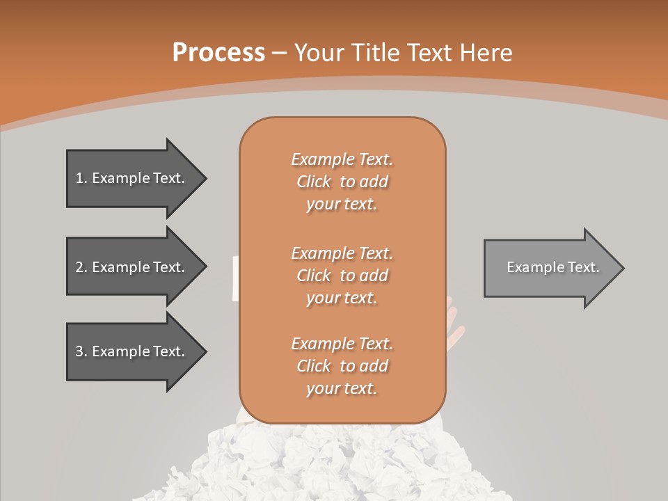 Holding Pile White PowerPoint Template