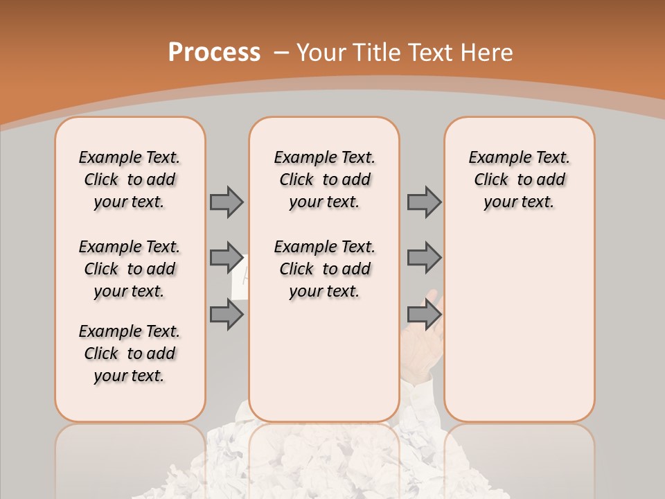 Holding Pile White PowerPoint Template