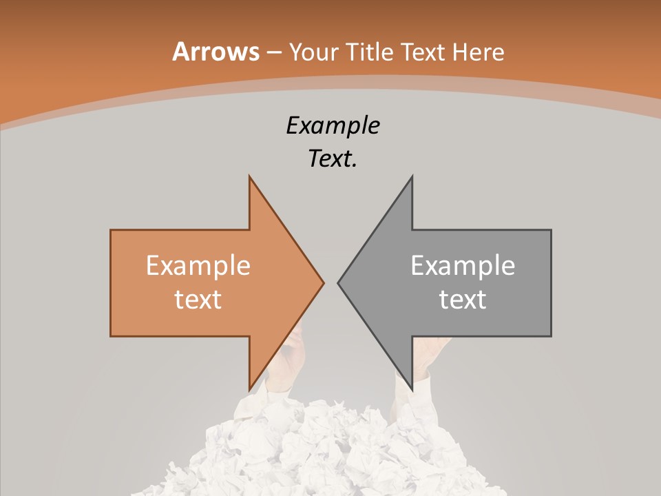 Holding Pile White PowerPoint Template