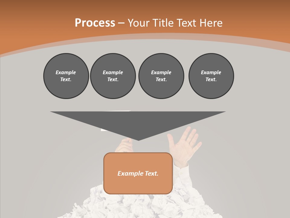 Holding Pile White PowerPoint Template