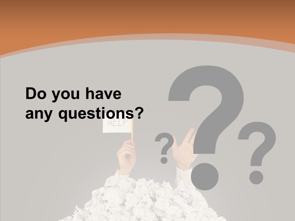 Holding Pile White PowerPoint Template