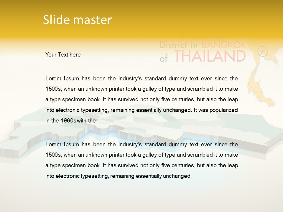 Lane Traffic City PowerPoint Template