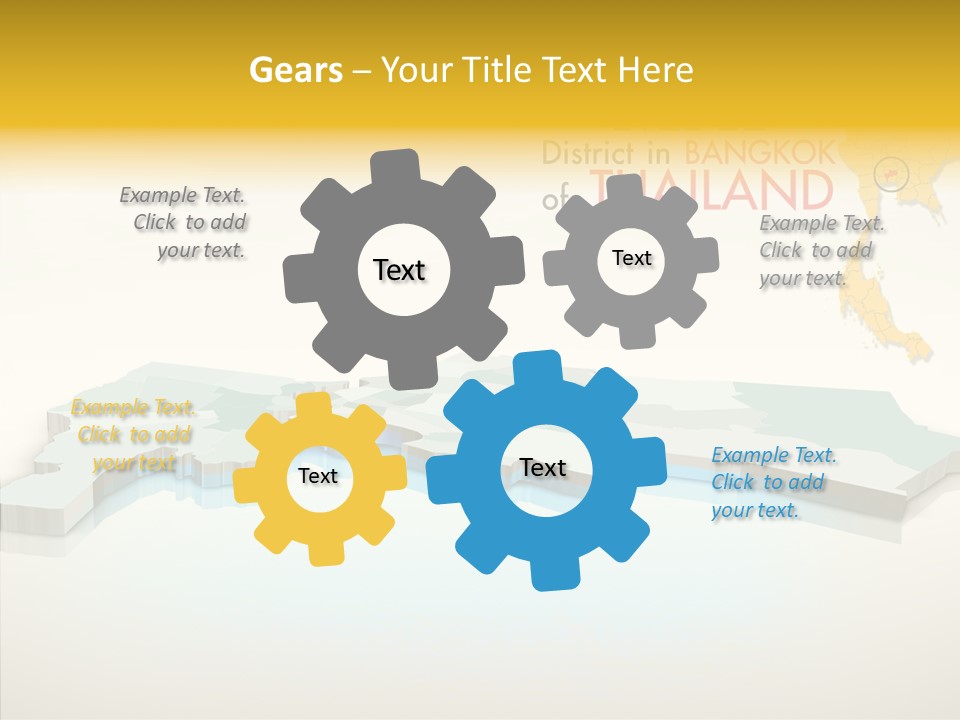 Lane Traffic City PowerPoint Template