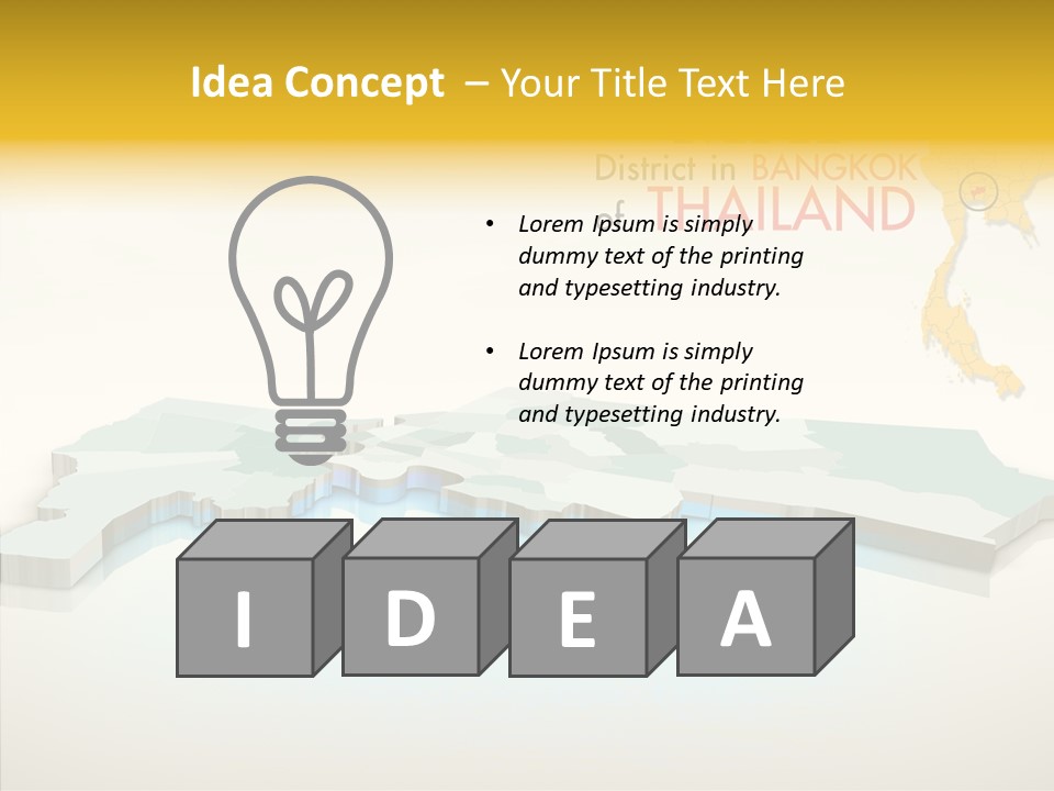 Lane Traffic City PowerPoint Template