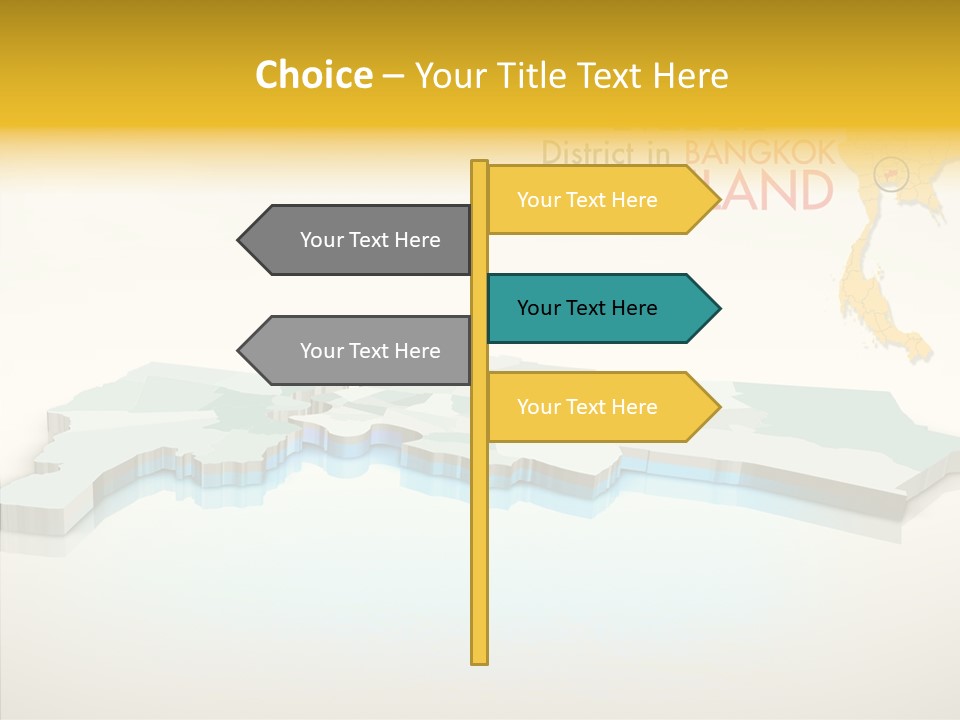 Lane Traffic City PowerPoint Template