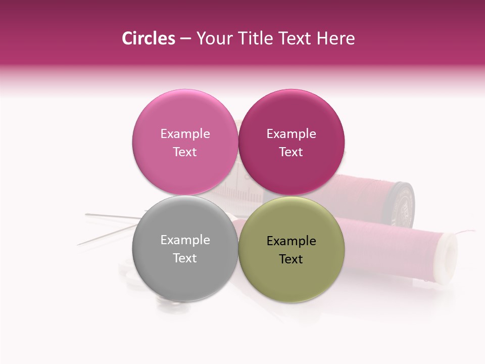 Fabric Pincushion Measuring PowerPoint Template