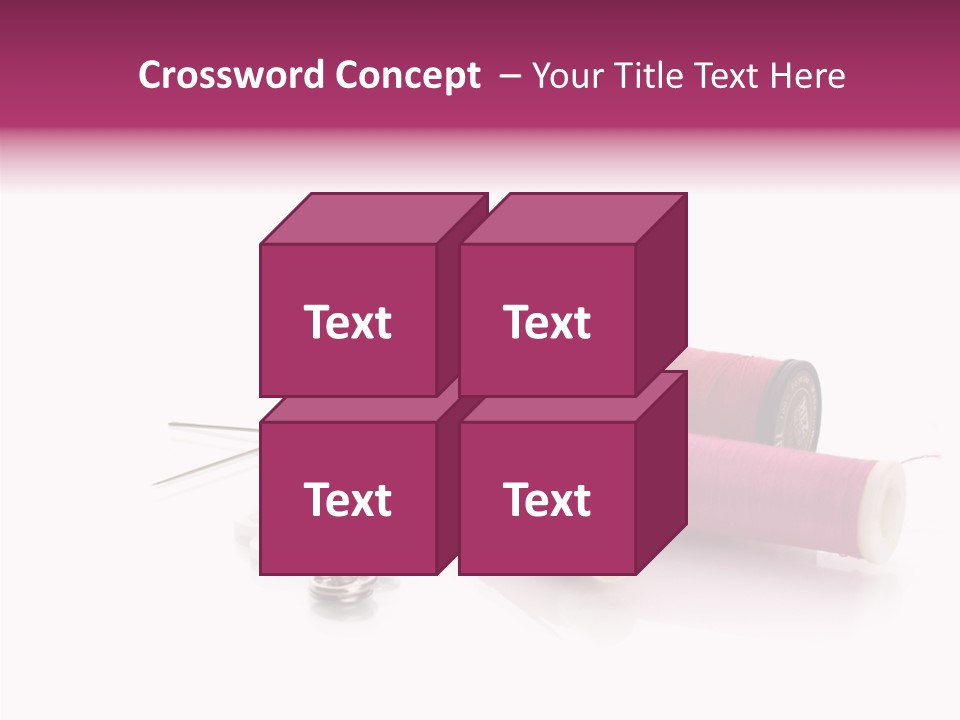 Fabric Pincushion Measuring PowerPoint Template
