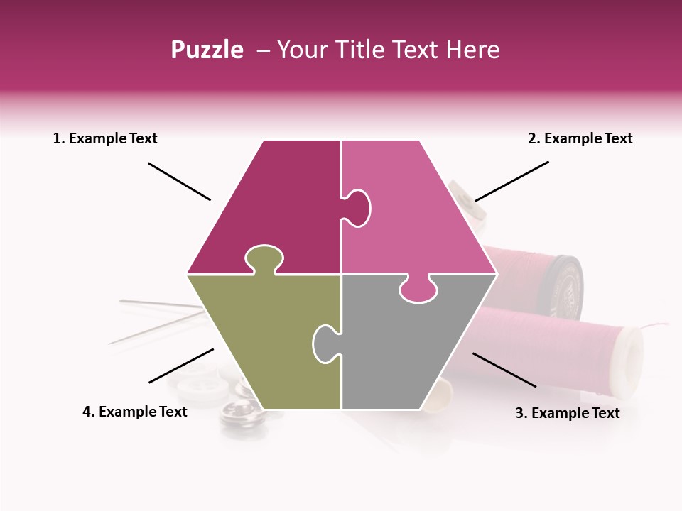 Fabric Pincushion Measuring PowerPoint Template