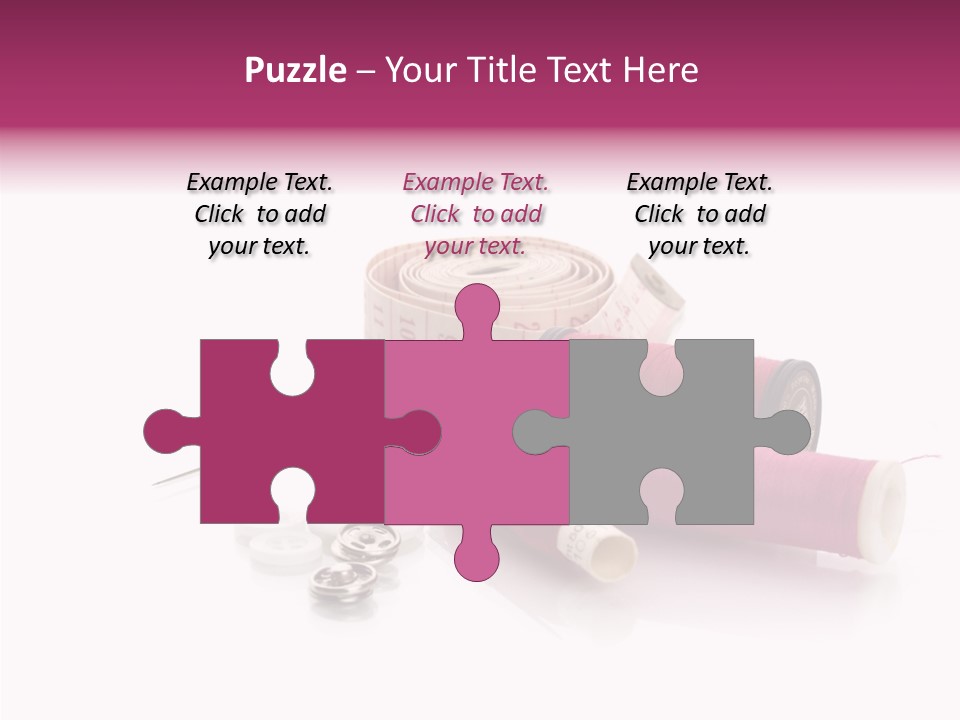 Fabric Pincushion Measuring PowerPoint Template