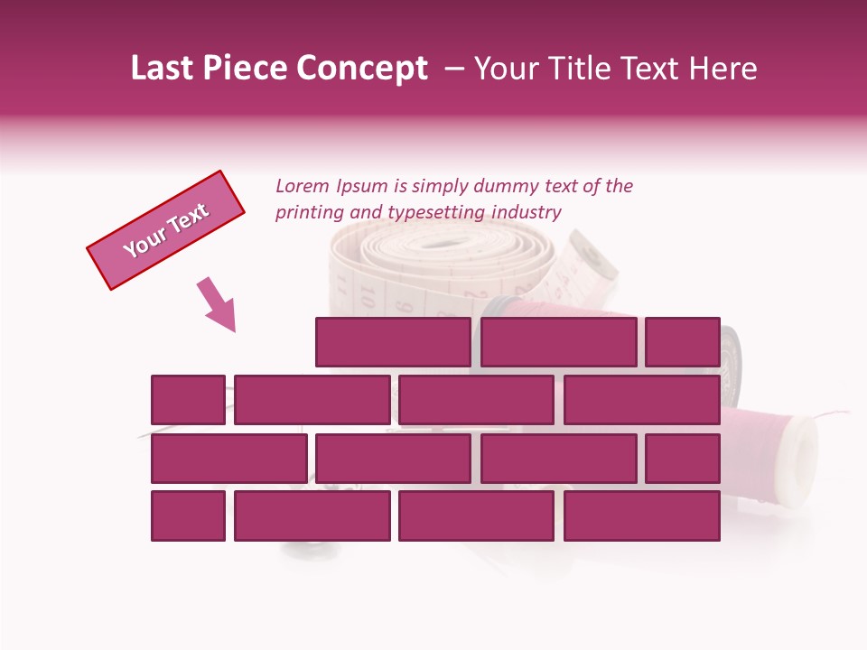 Fabric Pincushion Measuring PowerPoint Template