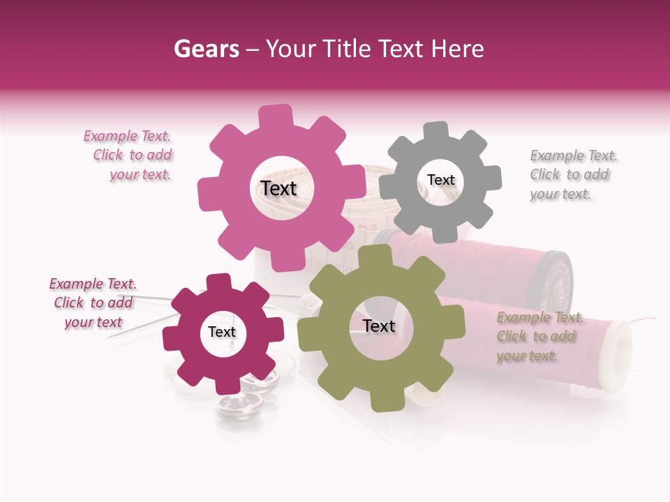 Fabric Pincushion Measuring PowerPoint Template