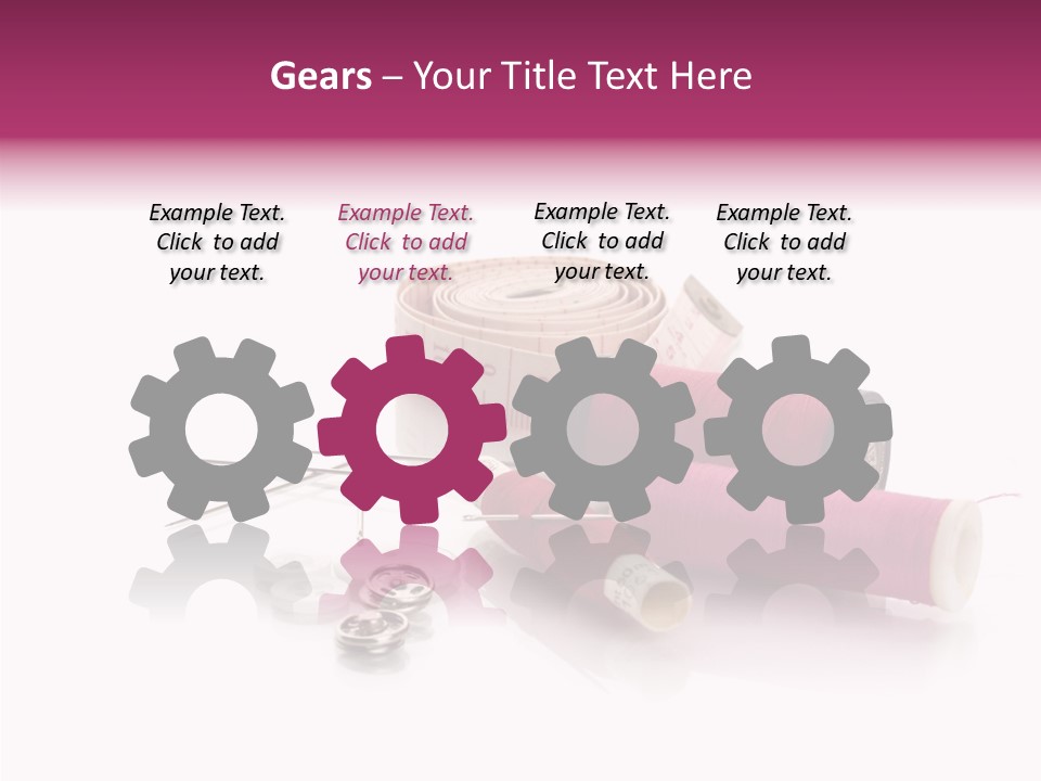 Fabric Pincushion Measuring PowerPoint Template