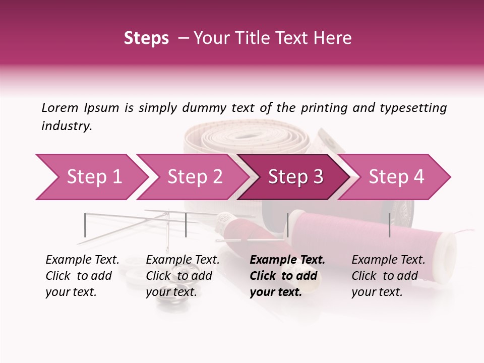 Fabric Pincushion Measuring PowerPoint Template