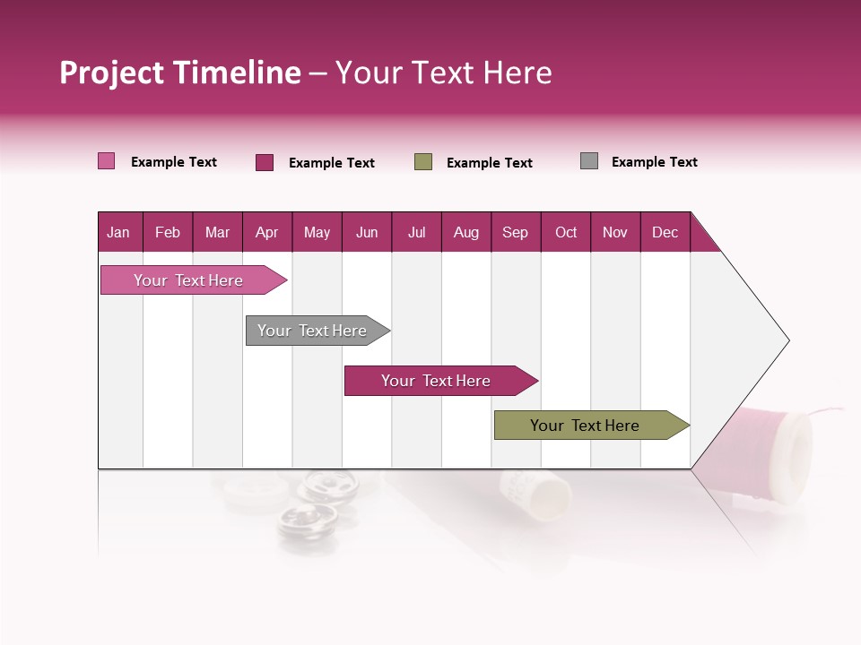 Fabric Pincushion Measuring PowerPoint Template