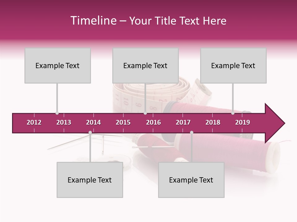 Fabric Pincushion Measuring PowerPoint Template