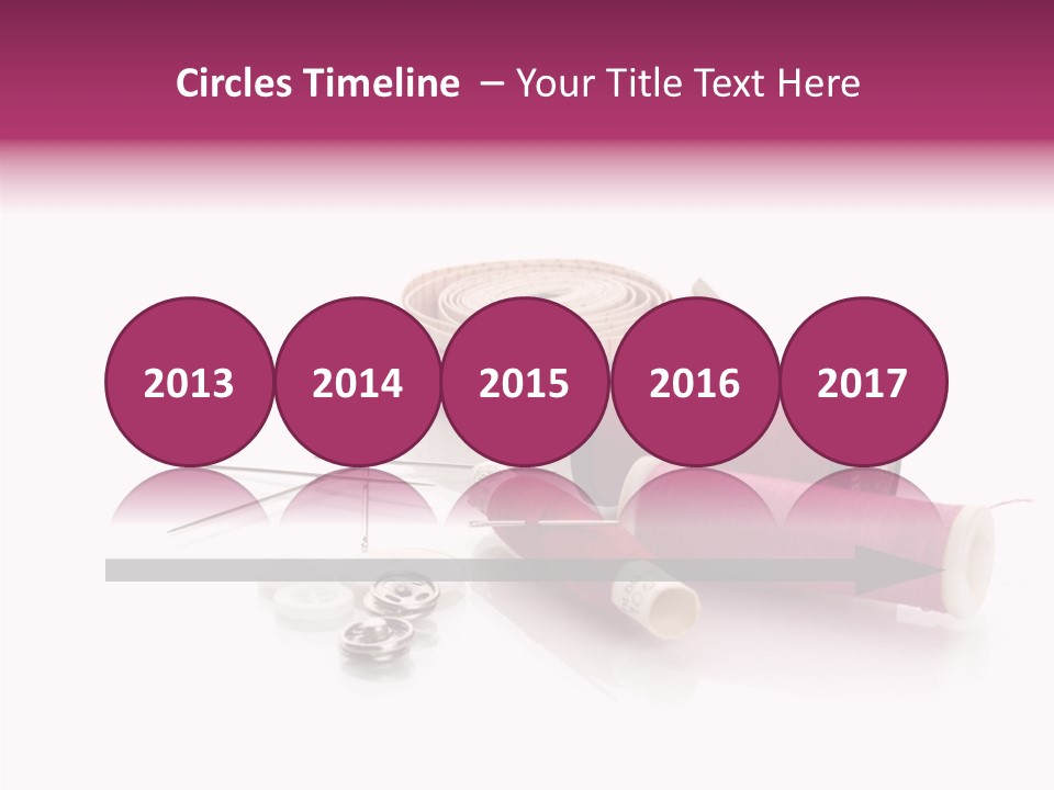 Fabric Pincushion Measuring PowerPoint Template