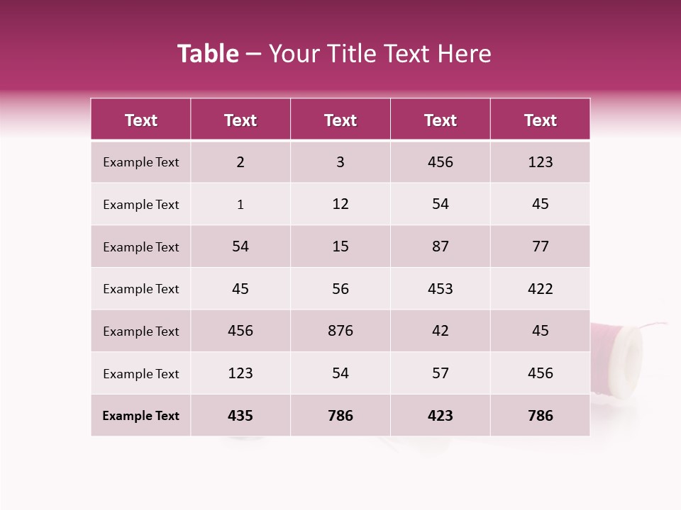 Fabric Pincushion Measuring PowerPoint Template