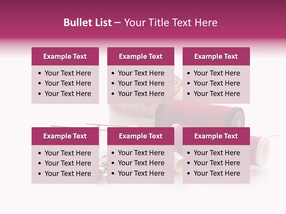 Fabric Pincushion Measuring PowerPoint Template