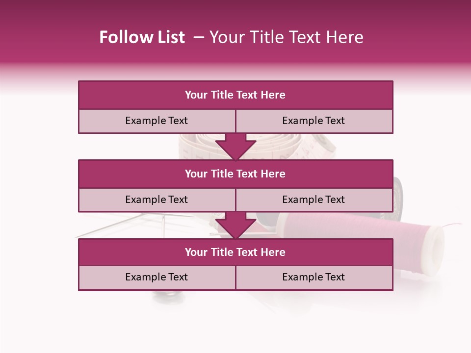 Fabric Pincushion Measuring PowerPoint Template