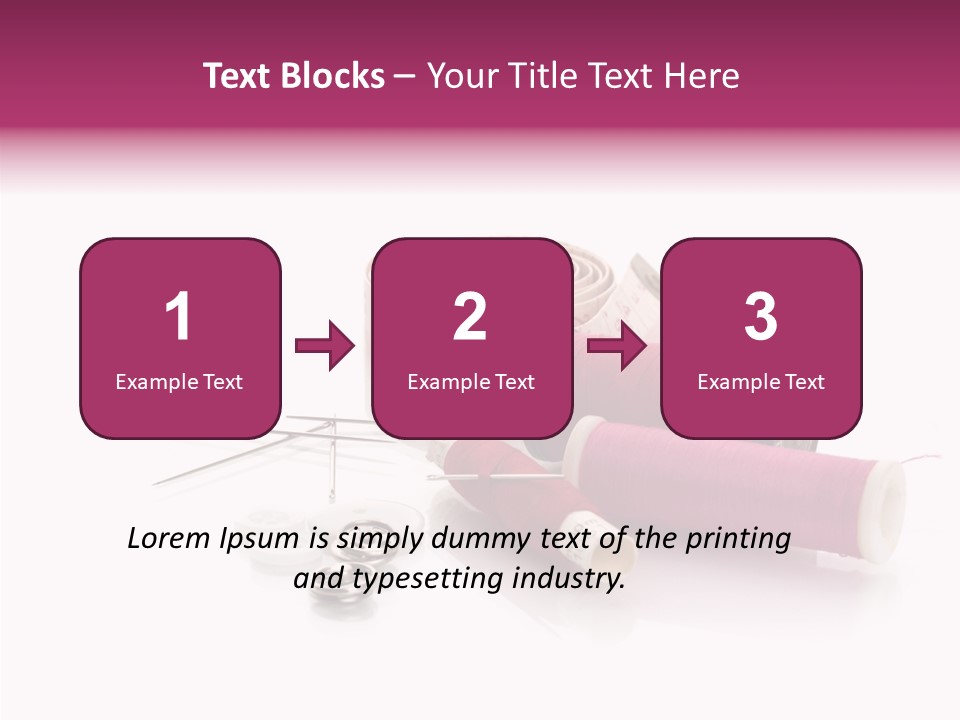 Fabric Pincushion Measuring PowerPoint Template