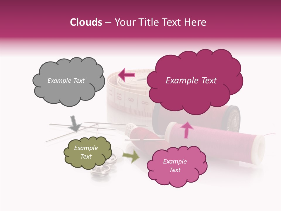 Fabric Pincushion Measuring PowerPoint Template
