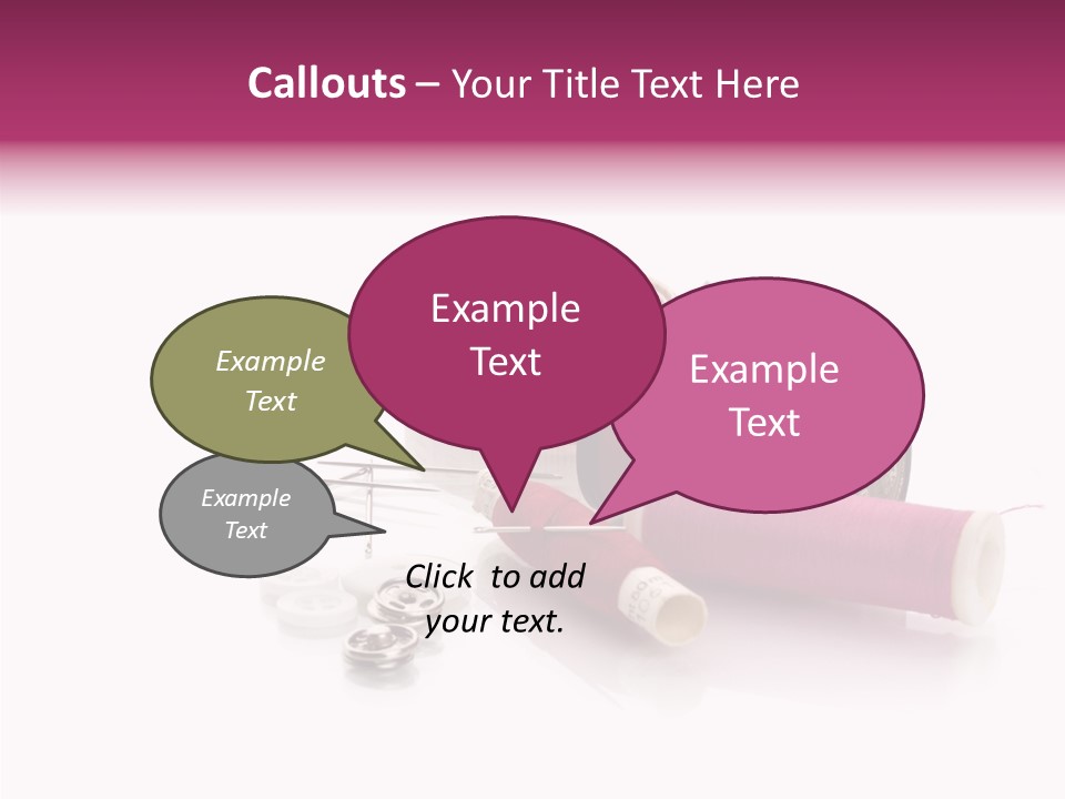 Fabric Pincushion Measuring PowerPoint Template