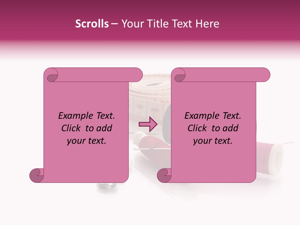 Fabric Pincushion Measuring PowerPoint Template