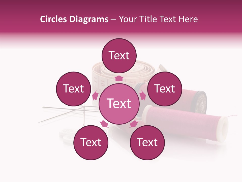 Fabric Pincushion Measuring PowerPoint Template