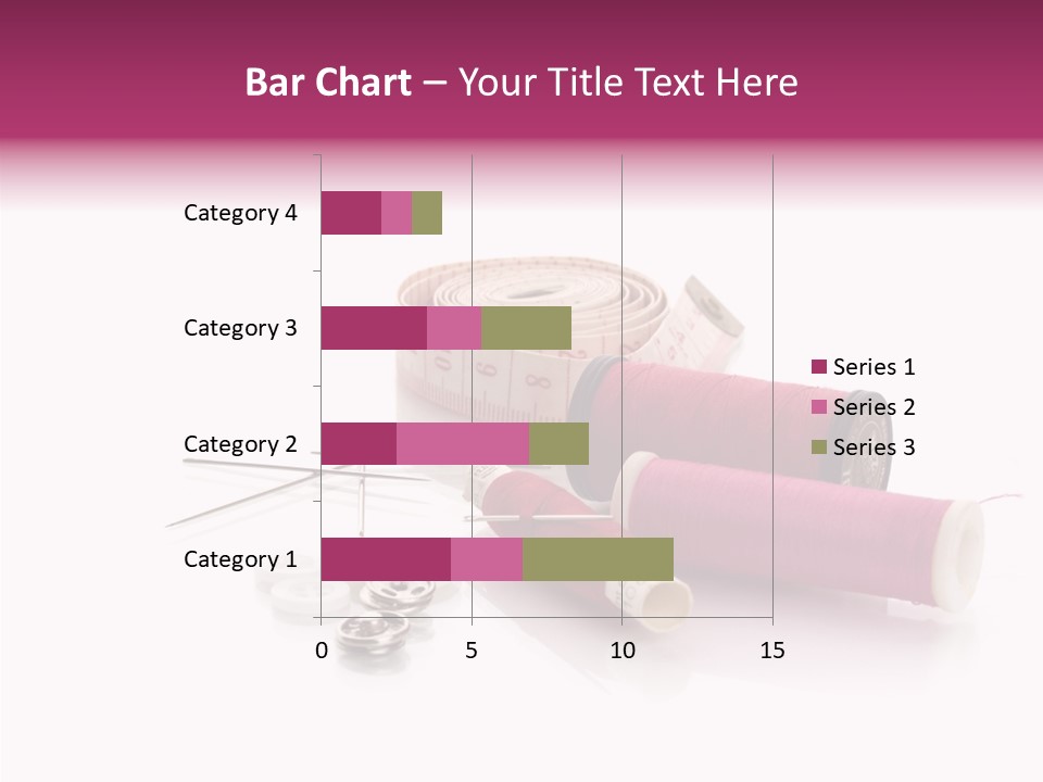 Fabric Pincushion Measuring PowerPoint Template