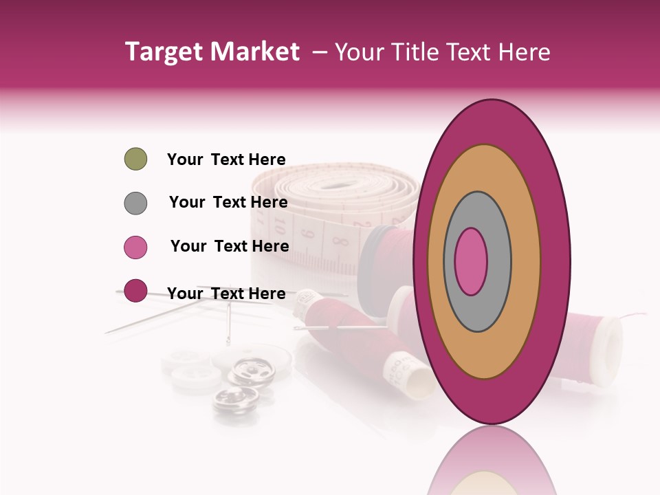 Fabric Pincushion Measuring PowerPoint Template