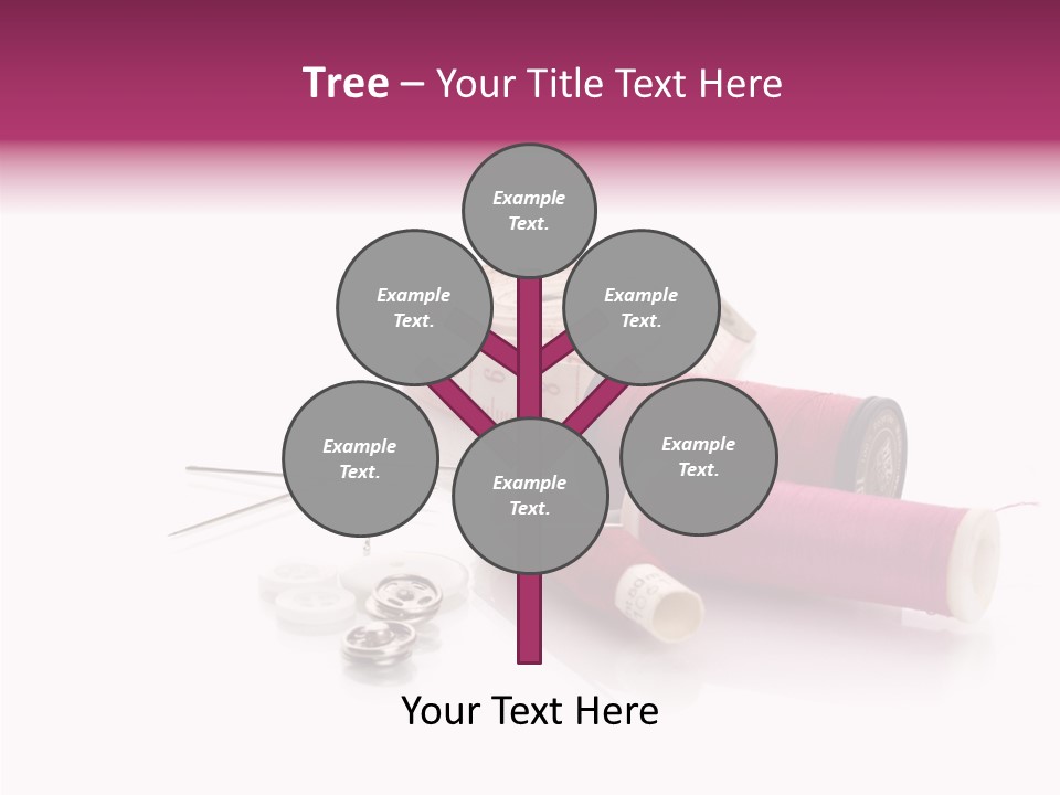 Fabric Pincushion Measuring PowerPoint Template