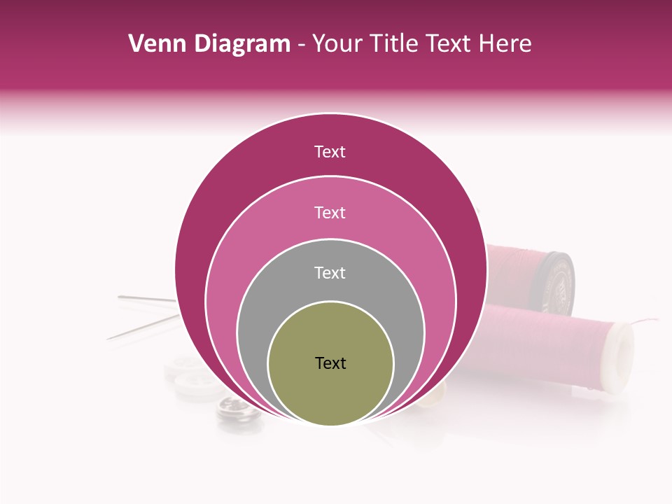 Fabric Pincushion Measuring PowerPoint Template