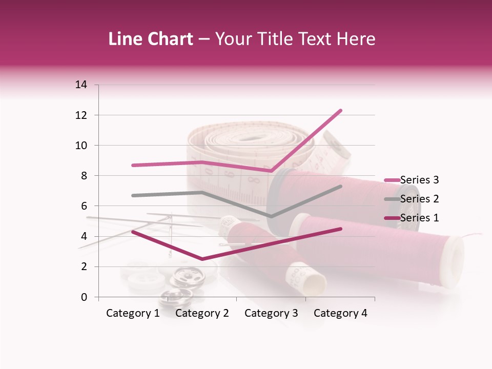Fabric Pincushion Measuring PowerPoint Template