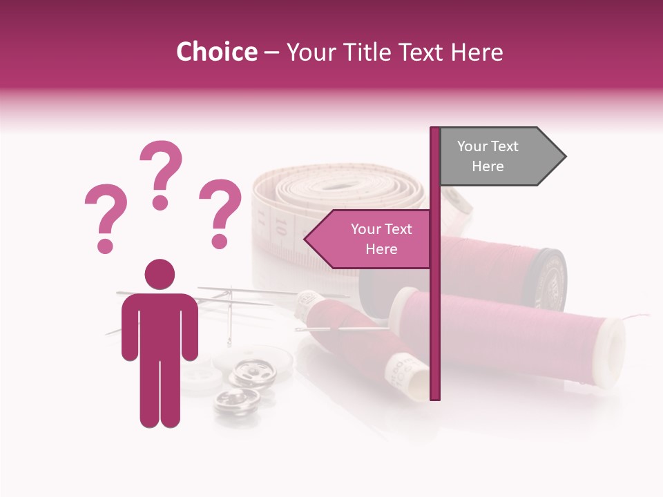 Fabric Pincushion Measuring PowerPoint Template