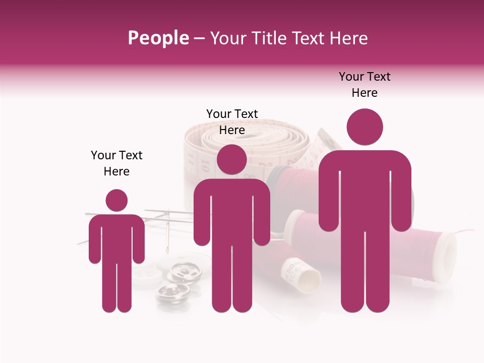 Fabric Pincushion Measuring PowerPoint Template