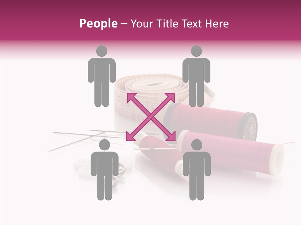 Fabric Pincushion Measuring PowerPoint Template