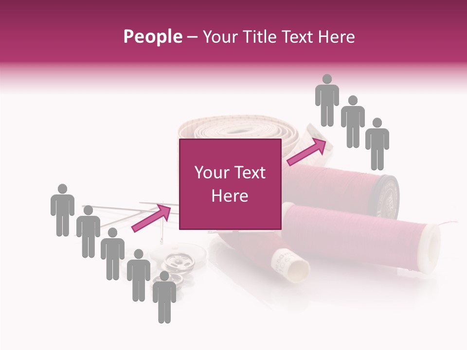 Fabric Pincushion Measuring PowerPoint Template