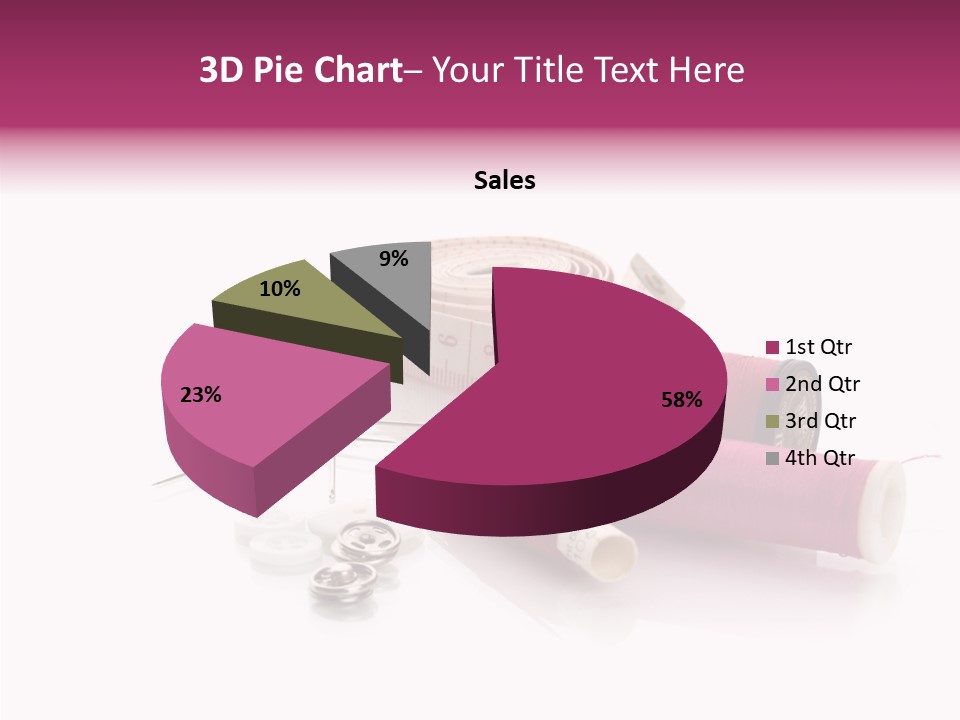 Fabric Pincushion Measuring PowerPoint Template