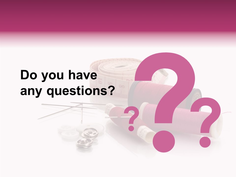 Fabric Pincushion Measuring PowerPoint Template