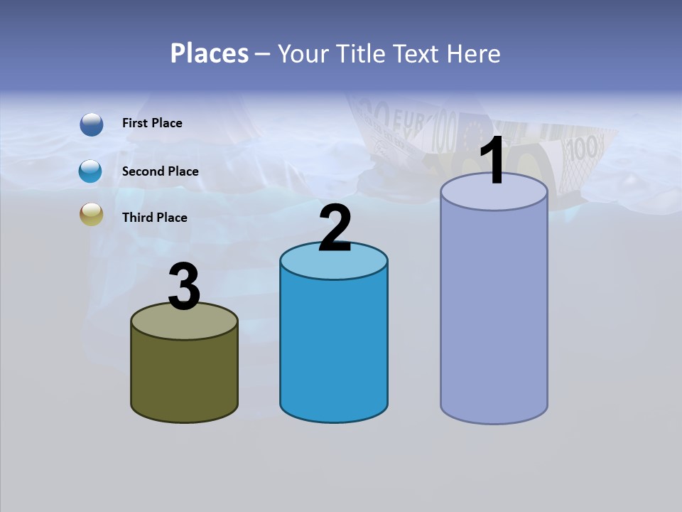 Mountain Ice Floe PowerPoint Template