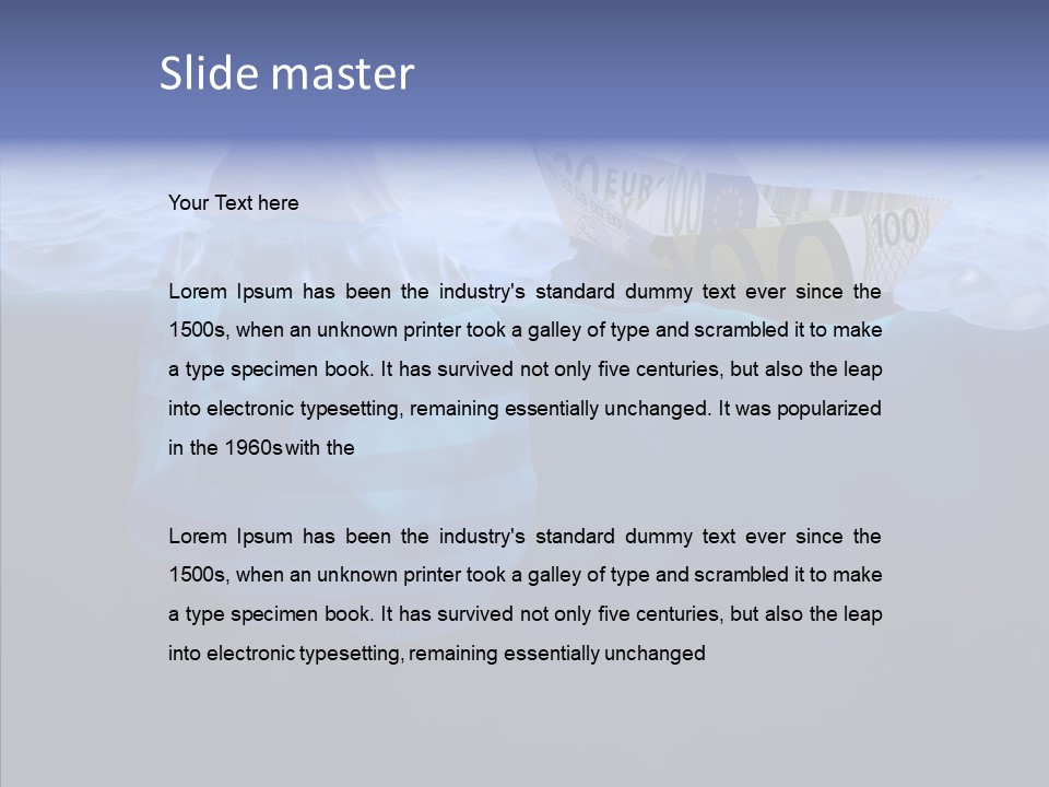 Mountain Ice Floe PowerPoint Template