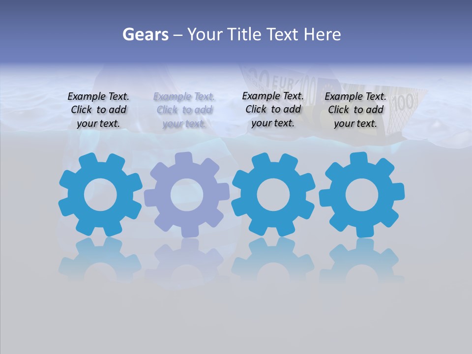 Mountain Ice Floe PowerPoint Template