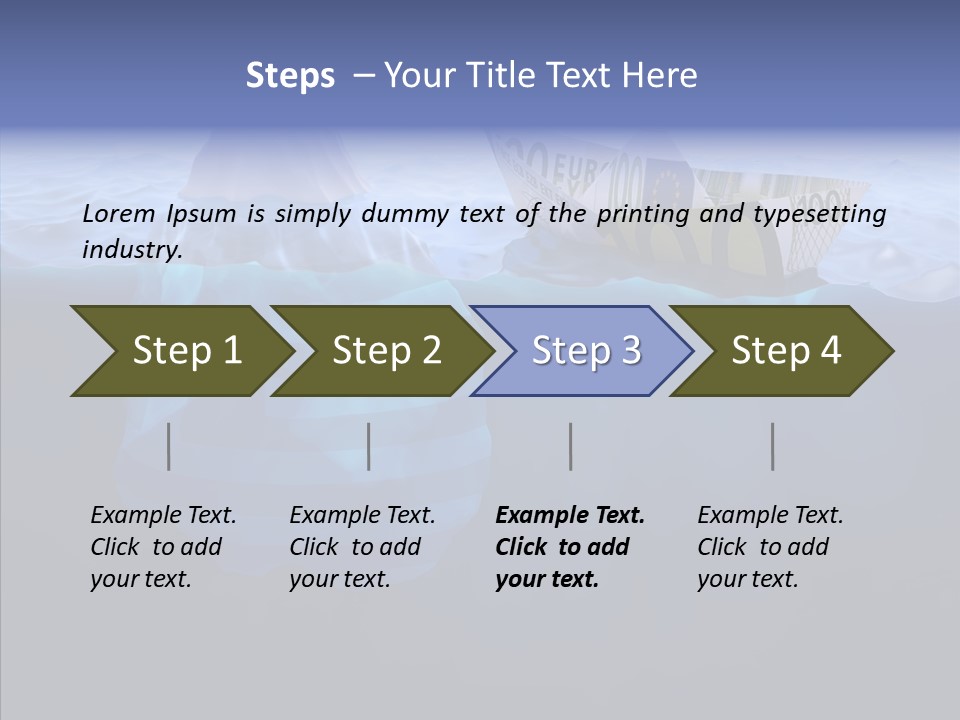 Mountain Ice Floe PowerPoint Template