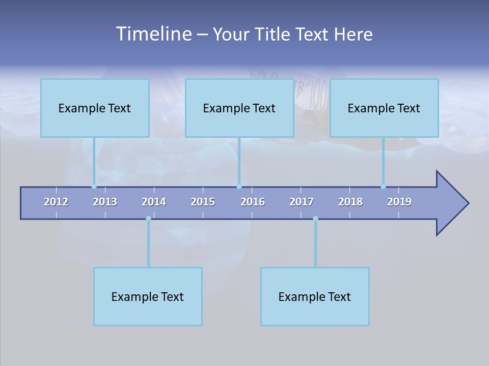 Mountain Ice Floe PowerPoint Template